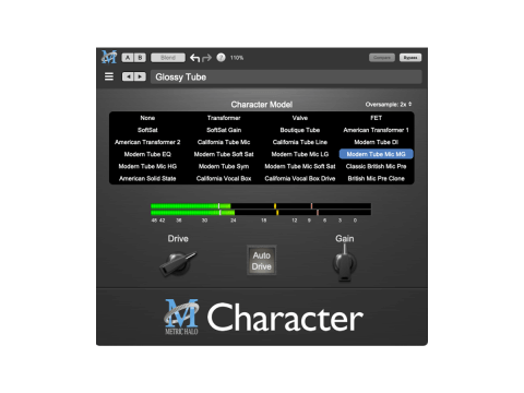 Metric Halo Character v4 saturation plugin