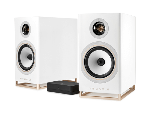 Triangle Capella wireless speaker system in Space White